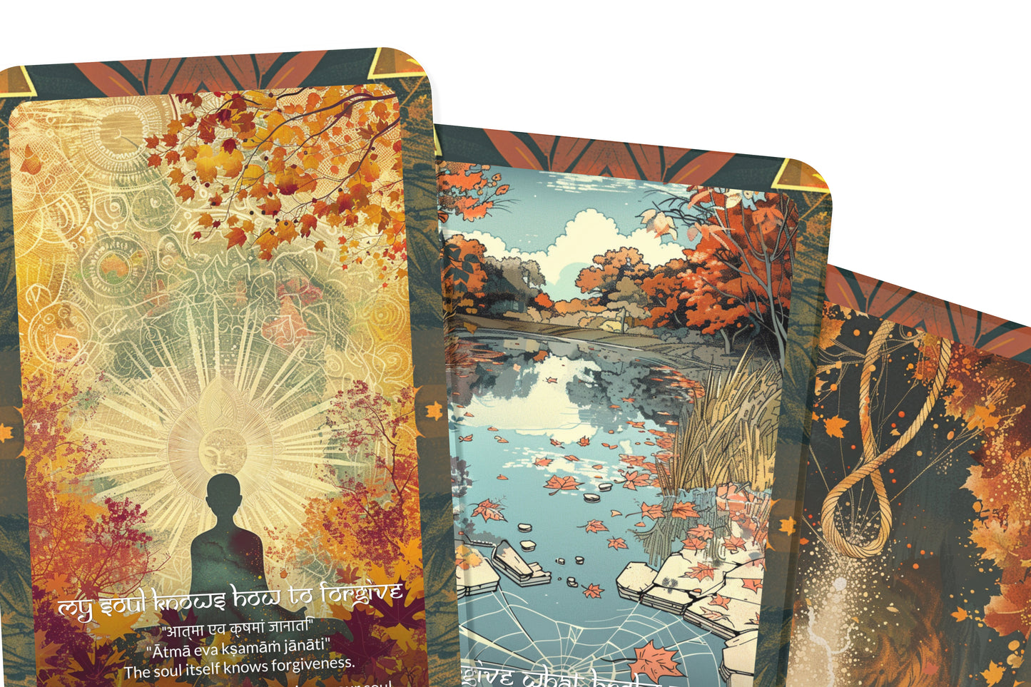 Forgiveness Mantra – A Heart Healing Oracle Deck – 22 Oracle Cards – Release, Renew, and Liberate