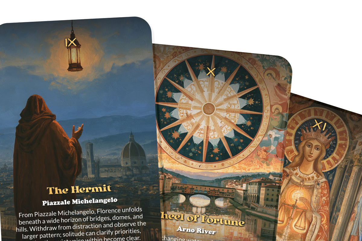 The Tarot of Florence – A Renaissance Wisdom Tarot Deck – 22 Tarot Cards – Art, Beauty, and Italian Enlightenment