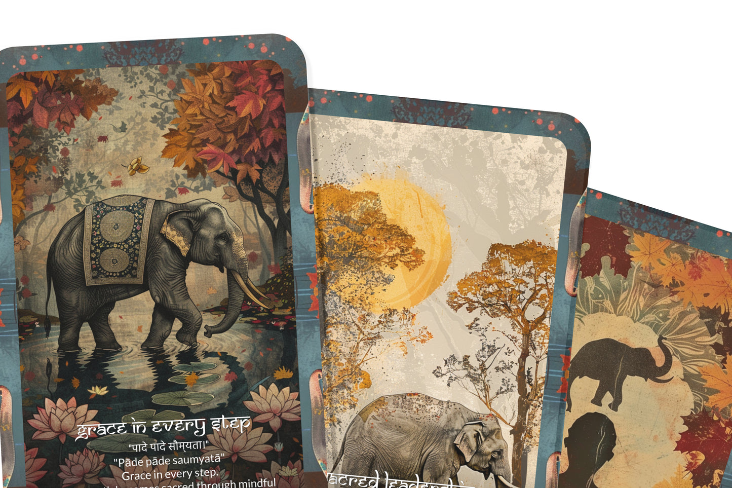 Elephant Mantra – A Wisdom Guardian Oracle Deck – 22 Oracle Cards – Strength, Memory, and Majesty