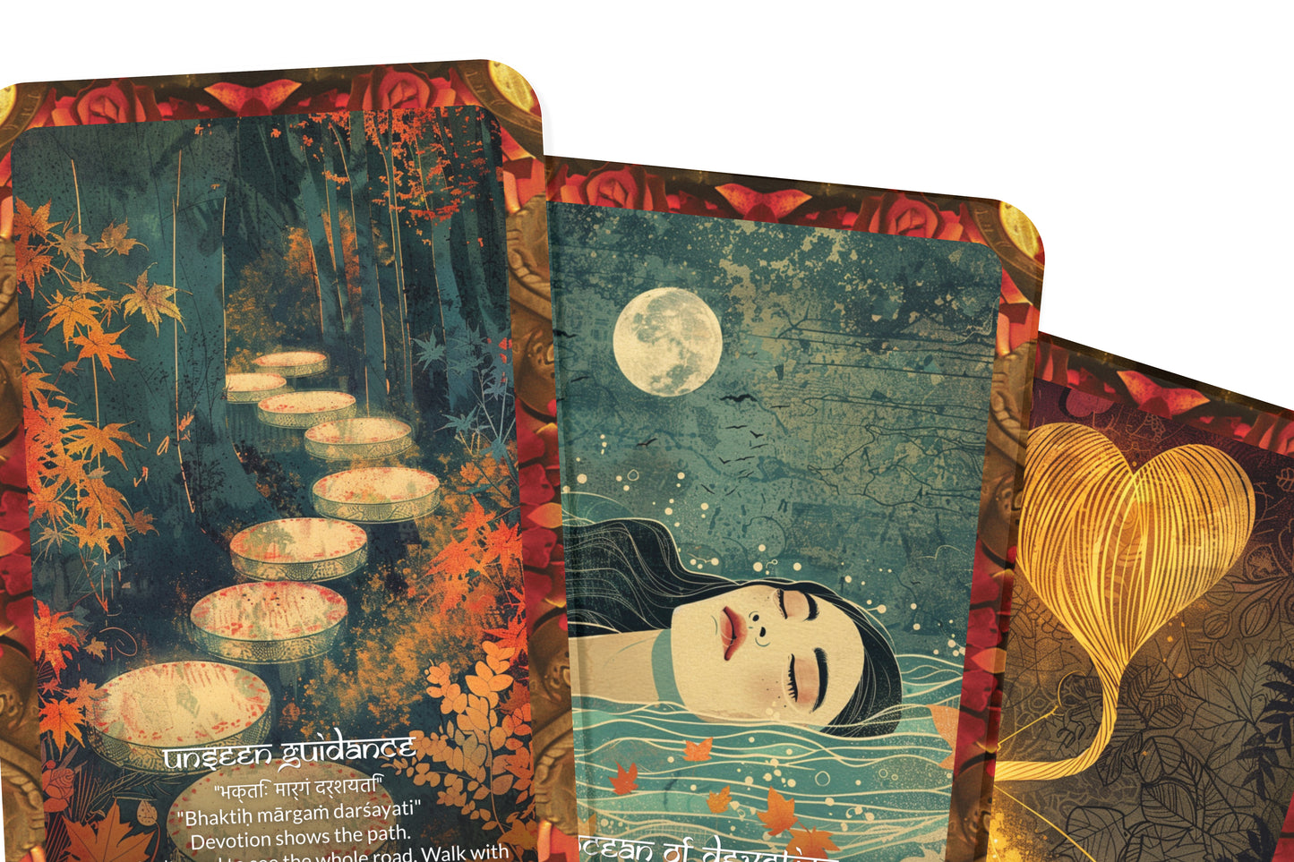 Devotion Mantra – A Sacred Heart Oracle Deck – 22 Oracle Cards – Love as a Spiritual Offering