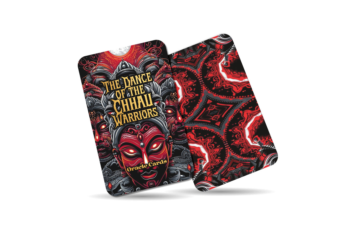 The Dance of the Chhau Warriors – A Ritual Motion Oracle Deck – 22 Oracle Cards – Sacred Steps of Odisha