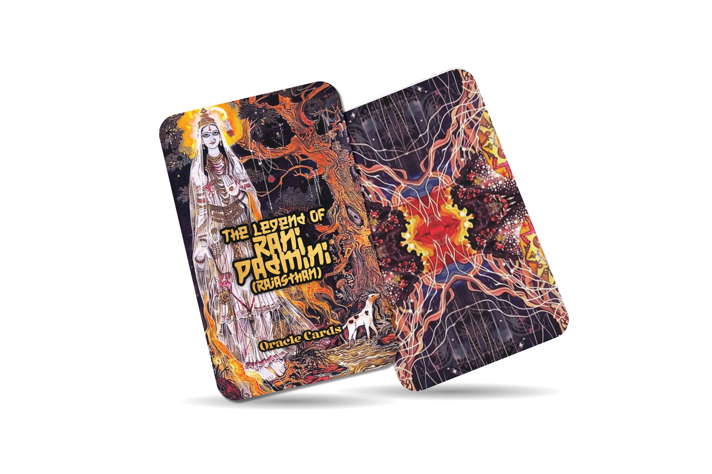 The Legend of Rani Padmini – A Warrior Queen Oracle Deck – 22 Oracle Cards – Flame of Rajasthan’s Honor