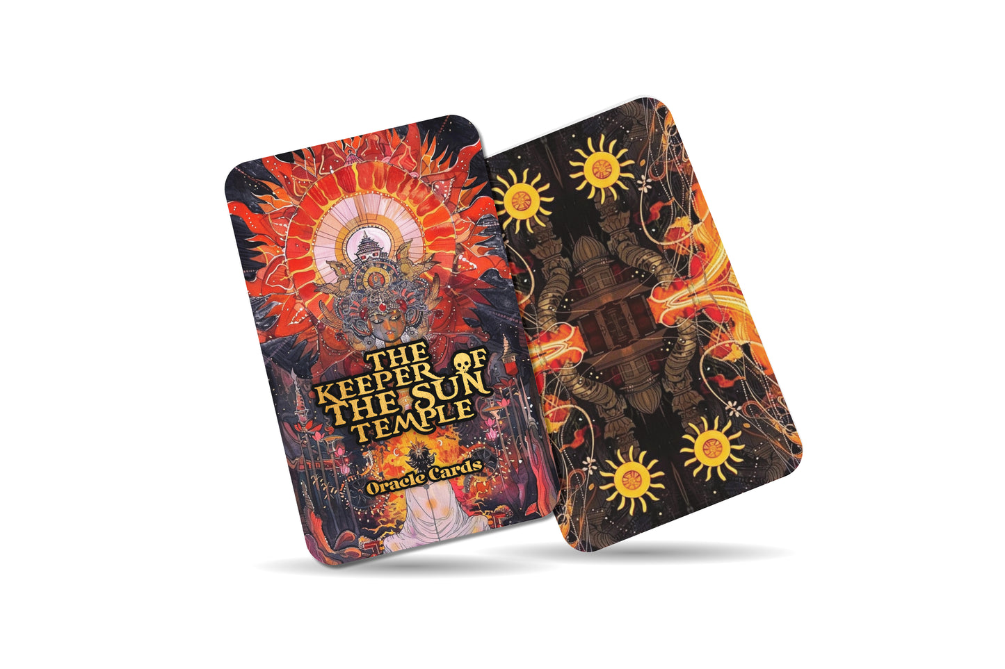 The Keeper of the Sun Temple – A Solar Spirit Oracle Deck – 22 Oracle Cards – Konark’s Divine Light