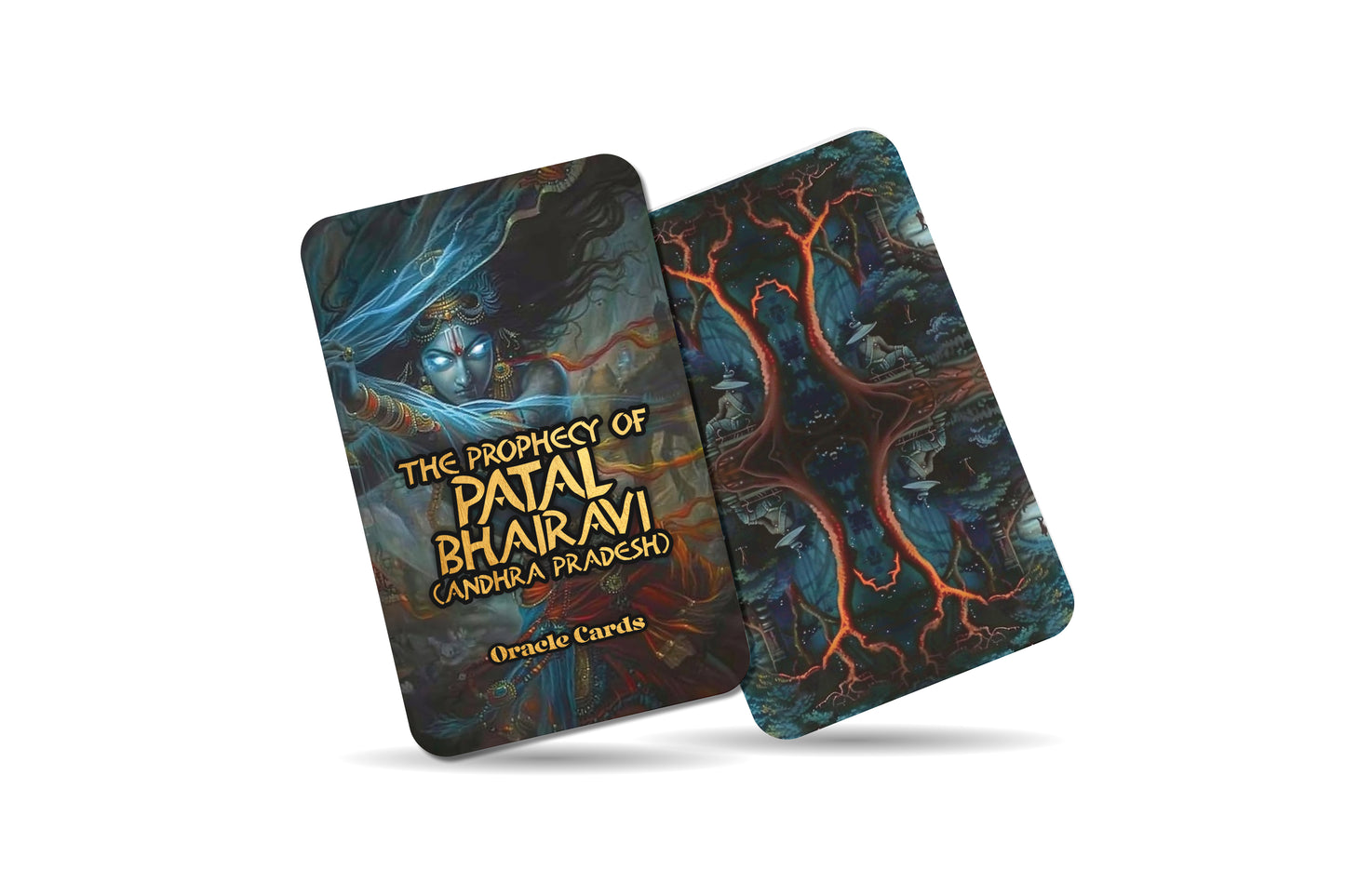 The Prophecy of Patal Bhairavi – A Dark Goddess Oracle Deck – 22 Oracle Cards – Andhra Pradesh’s Tantric Power