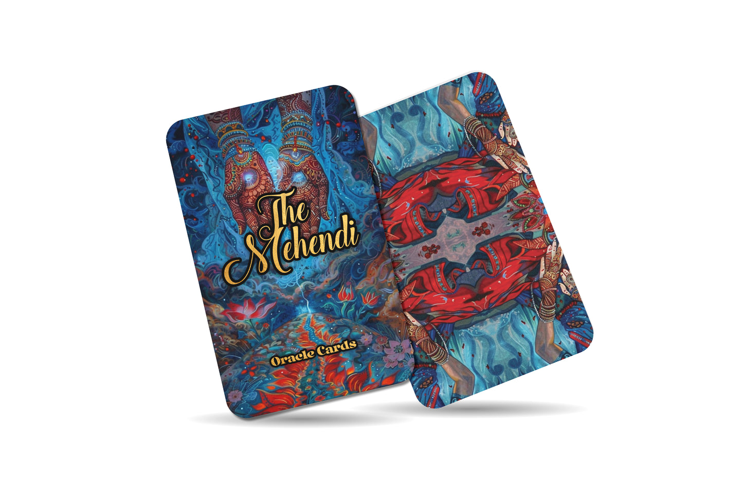 The Mehendi Oracle – A Ritual Beauty Oracle Deck – 22 Oracle Cards – Sacred Adornments of India