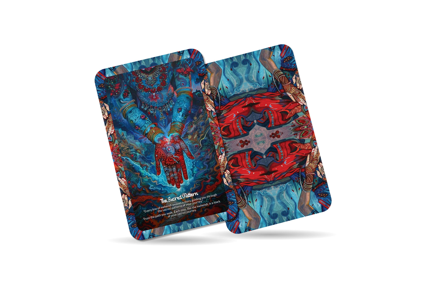 The Mehendi Oracle – A Ritual Beauty Oracle Deck – 22 Oracle Cards – Sacred Adornments of India