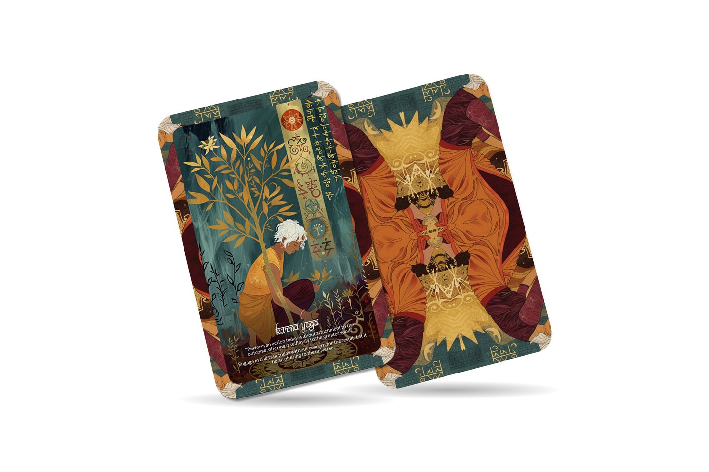 Bhagavad Gita Transformation Cards – Ancient Wisdom for Modern Souls – Divine Insight & Dharma 22-Card Deck