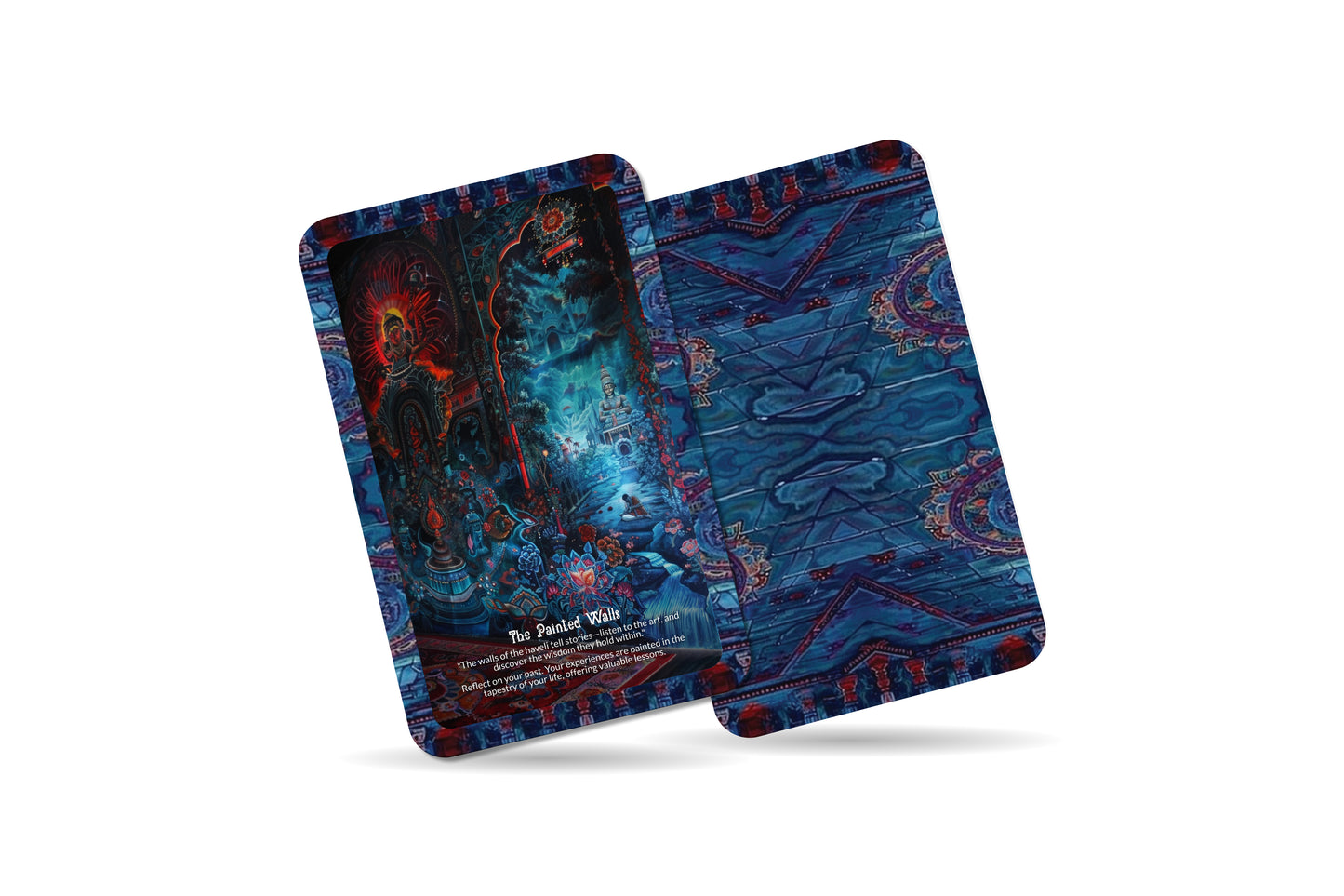 The Painted Havelis Oracle – A Wall Story Oracle Deck – 22 Oracle Cards – Rajasthan’s Living Frescoes
