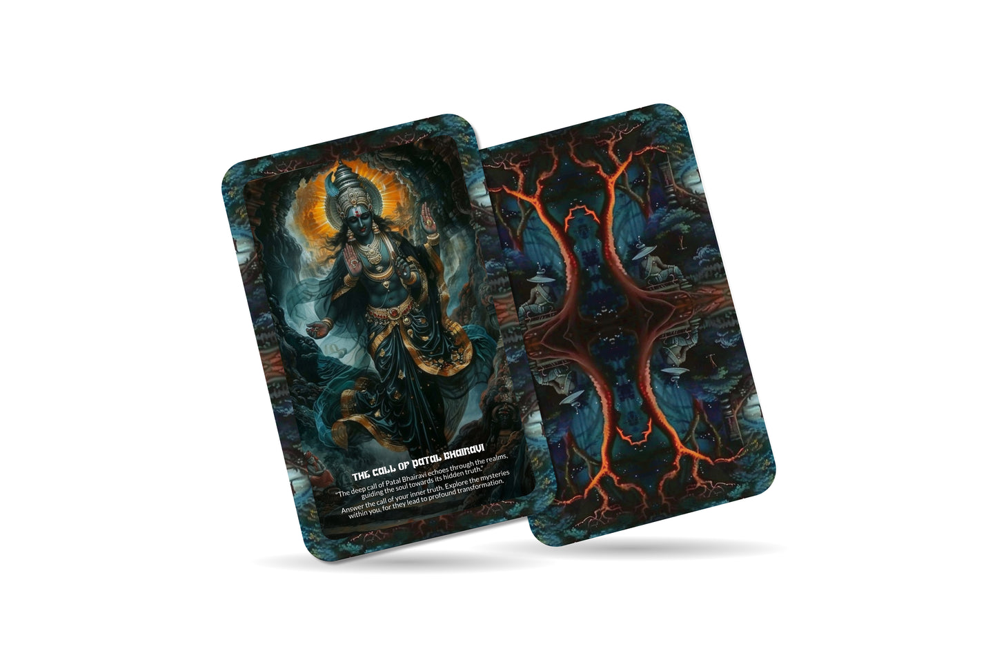 The Prophecy of Patal Bhairavi – A Dark Goddess Oracle Deck – 22 Oracle Cards – Andhra Pradesh’s Tantric Power