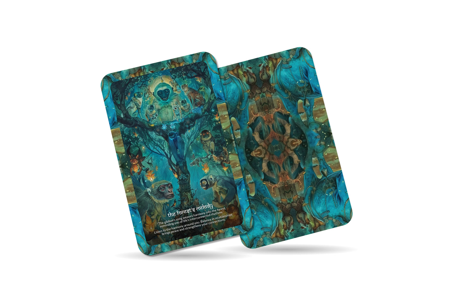 The Voice of the Hoolock Gibbon – A Primal Spirit Oracle Deck – 22 Oracle Cards – Mystical Calls of Arunachal