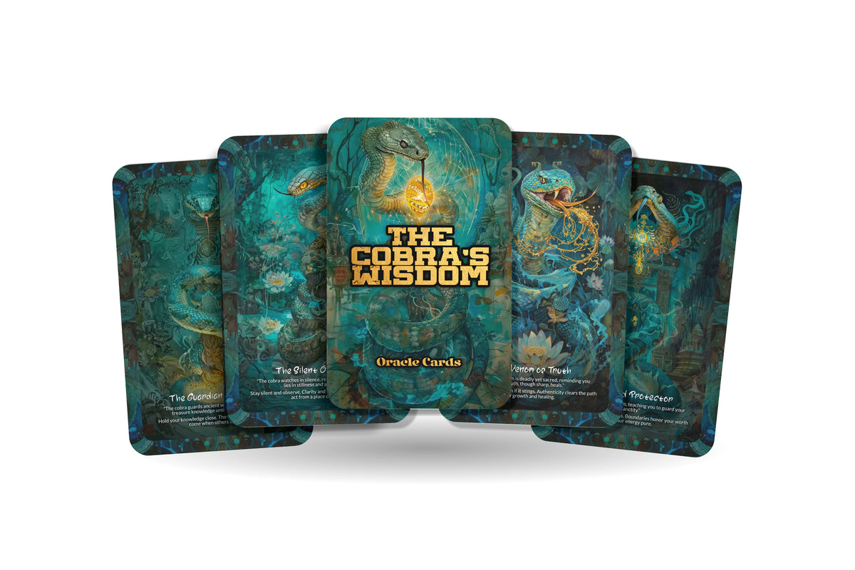 The Cobra’s Wisdom – A Serpent Shakti Oracle Deck – 22 Oracle Cards – Kundalini and Naga Mysticism