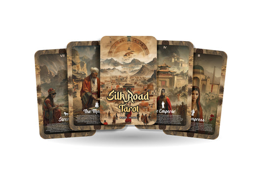 The Silk Road Tarot - 22 Major Arcana - A unique spiritual journey - Traversing ancient trade routes to uncover hidden wisdom.