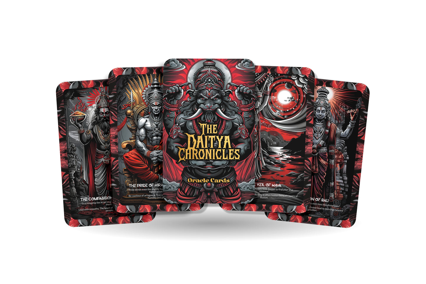 The Daitya Chronicles – A Mythic Demon Oracle Deck – 22 Oracle Cards – Tales of Asura Lineage