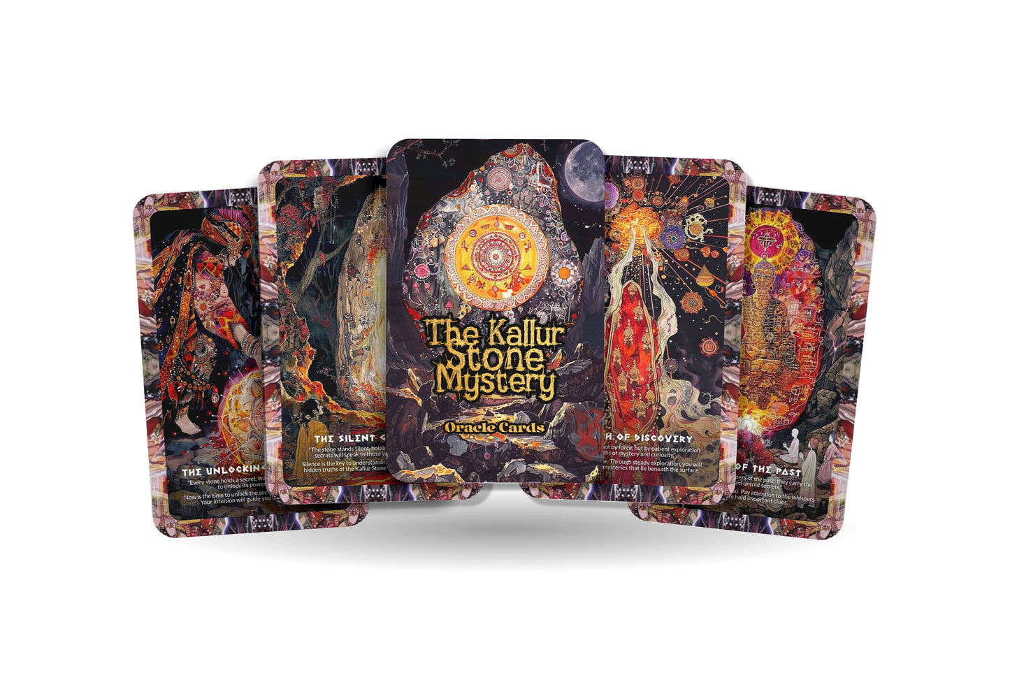 The Kallur Stone Mystery – A Forgotten Wisdom Oracle Deck – 22 Oracle Cards – Karnataka’s Sacred Enigma