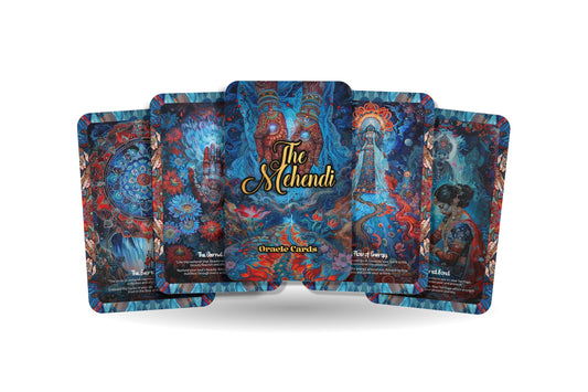 The Mehendi Oracle – A Ritual Beauty Oracle Deck – 22 Oracle Cards – Sacred Adornments of India