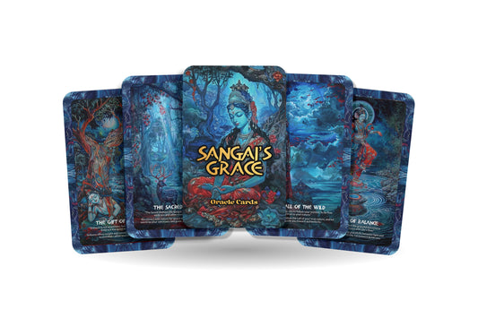 Sangai’s Grace Oracle: Find peace and tranquility with this 22-card deck, embracing the gentle wisdom of the Sangai deer.
