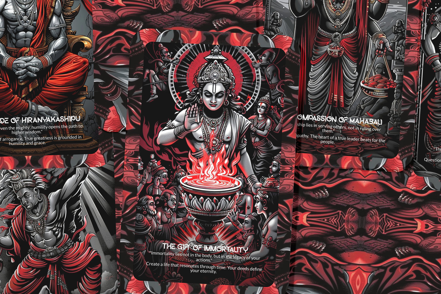 The Daitya Chronicles – A Mythic Demon Oracle Deck – 22 Oracle Cards – Tales of Asura Lineage