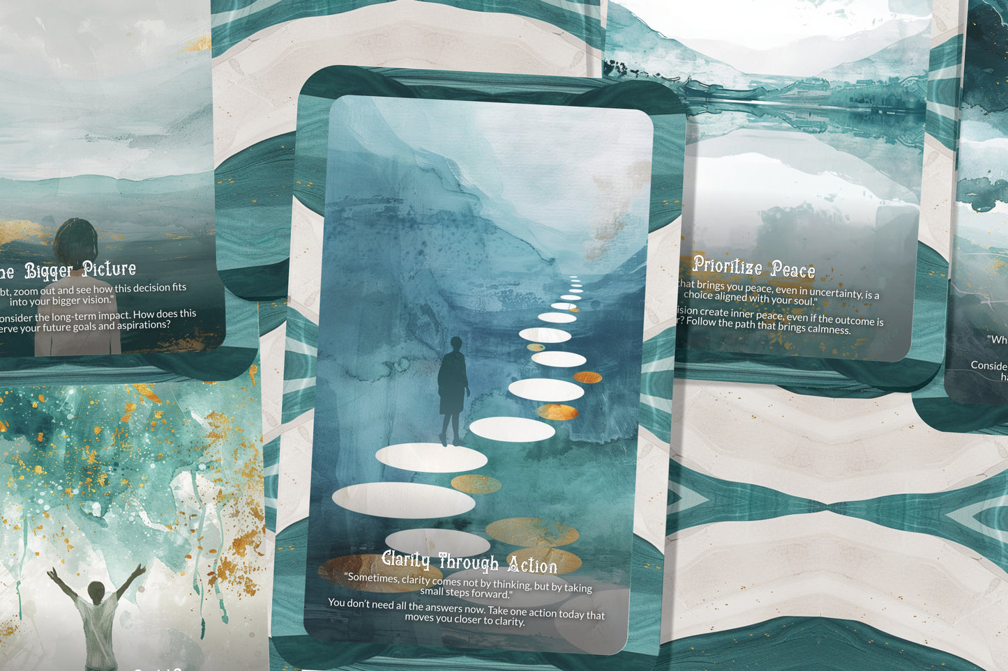 Aligned Decisions Insight Deck – Tune Into Inner Clarity – Make Empowered Choices 22-Card Deck