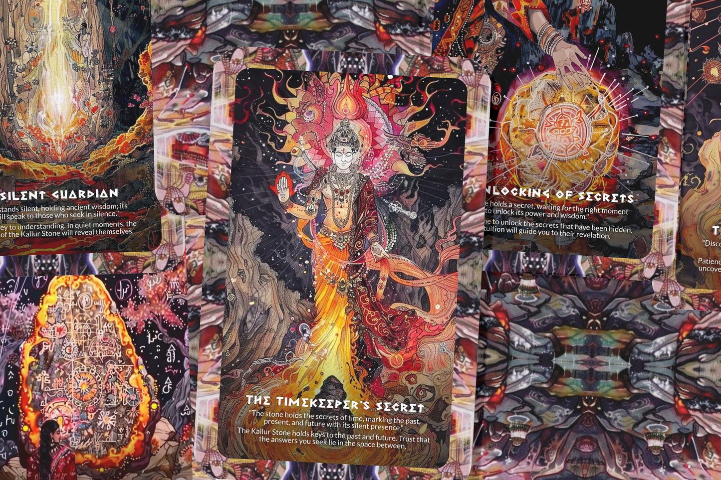 The Kallur Stone Mystery – A Forgotten Wisdom Oracle Deck – 22 Oracle Cards – Karnataka’s Sacred Enigma