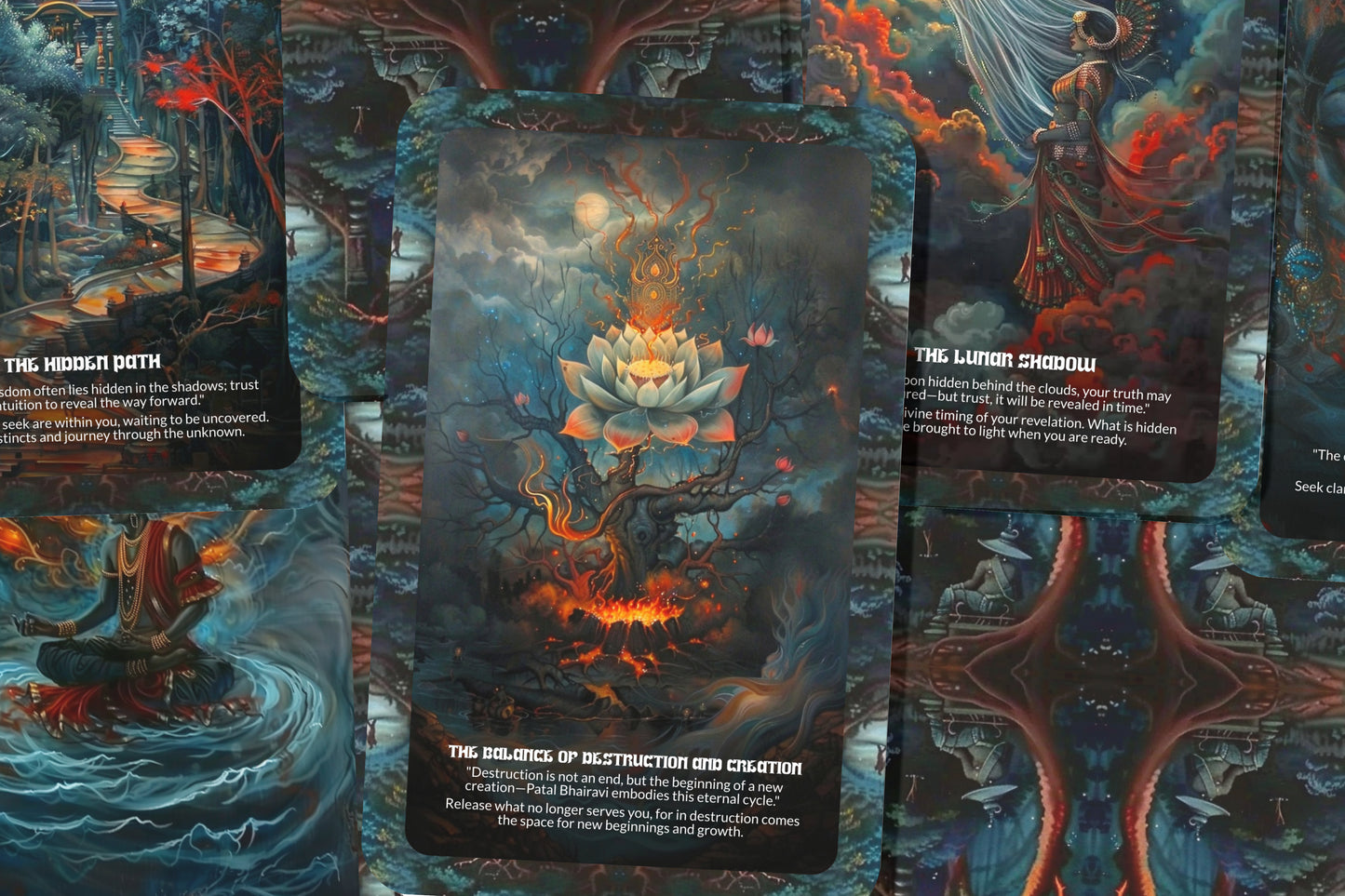 The Prophecy of Patal Bhairavi – A Dark Goddess Oracle Deck – 22 Oracle Cards – Andhra Pradesh’s Tantric Power