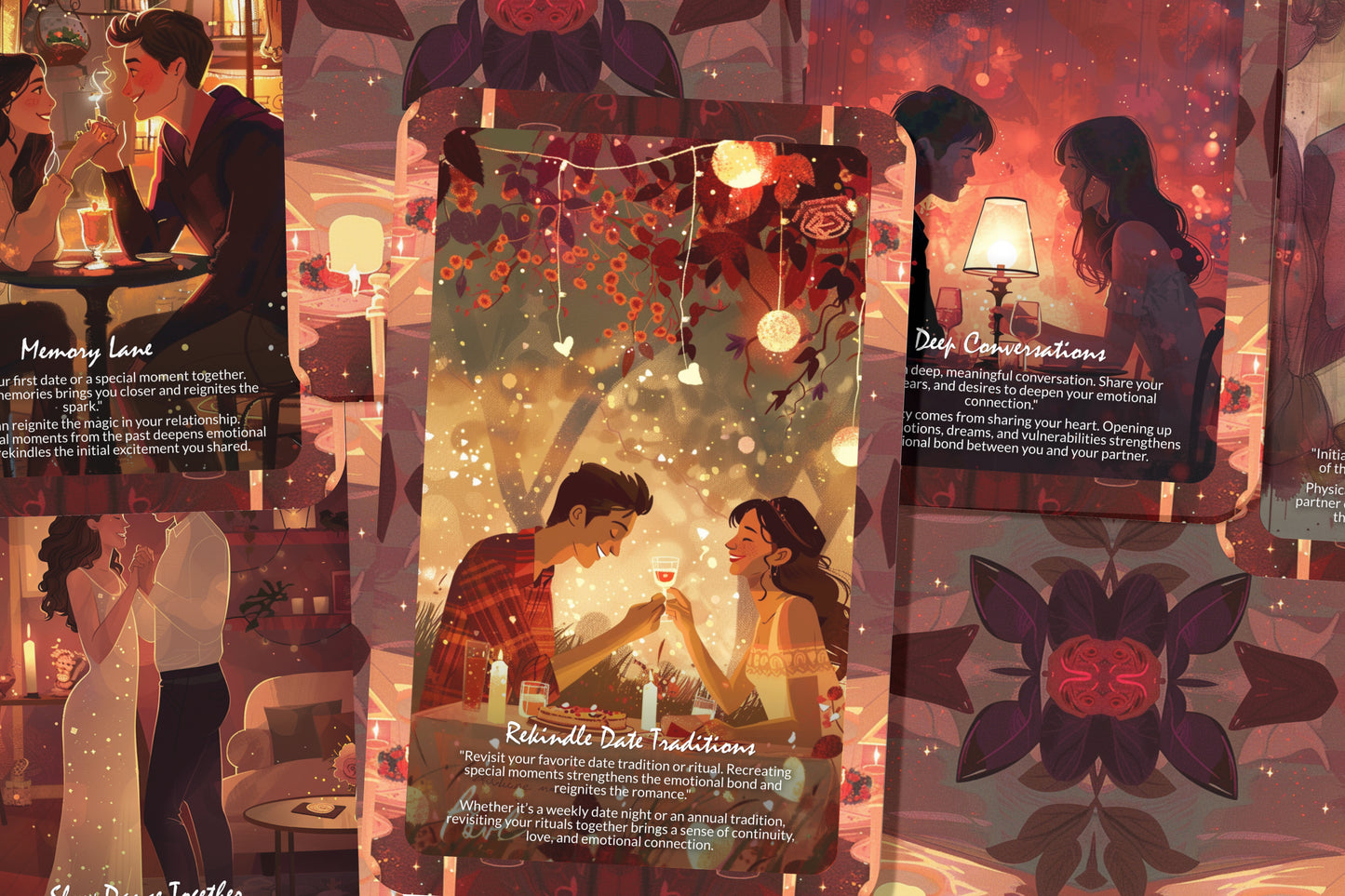 Rekindling Romance Oracle – Reignite Passion & Intimacy – Reconnect With Heart & Soul 22-Card Deck
