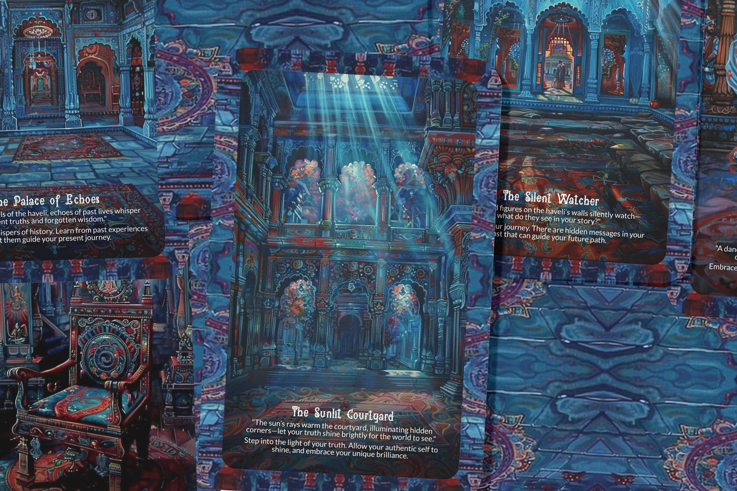 The Painted Havelis Oracle – A Wall Story Oracle Deck – 22 Oracle Cards – Rajasthan’s Living Frescoes