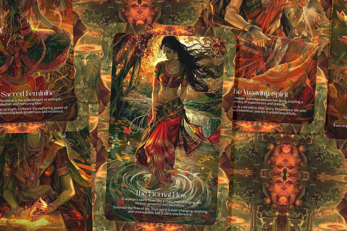 The Beauty of Nari Oracle: Celebrate the divine feminine with this 22-card deck, guiding you on a journey of self-love, empowerment, and spiritual growth.