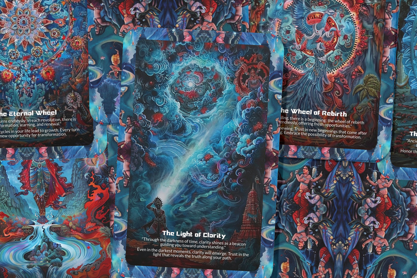 The Kalachakra Oracle – A Time Wheel Divination Deck – 22 Oracle Cards – Tantric Wisdom of the Cosmos