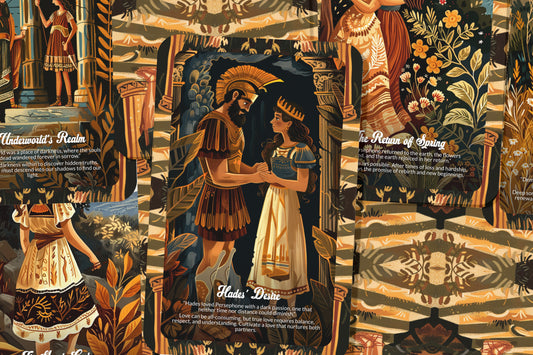 The Story of Persephone and Hades - 22 Oracle Cards - Explore Cycles of Transformation and Rebirth