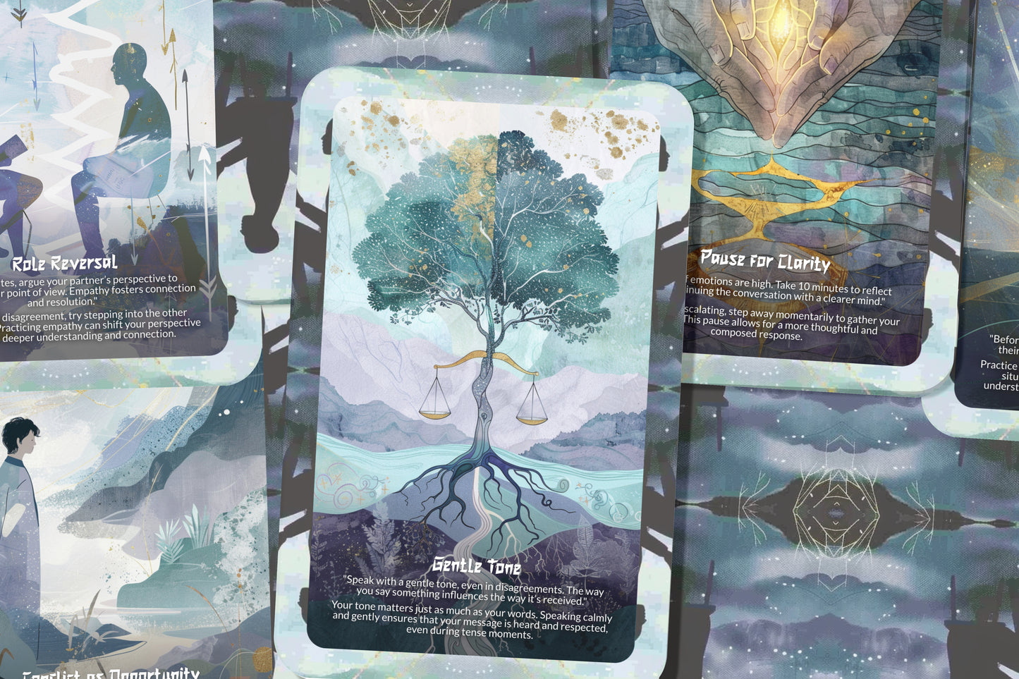 Conflict Harmony Cards – Turn Tension Into Understanding – Tools for Peaceful Communication 22-Card Deck