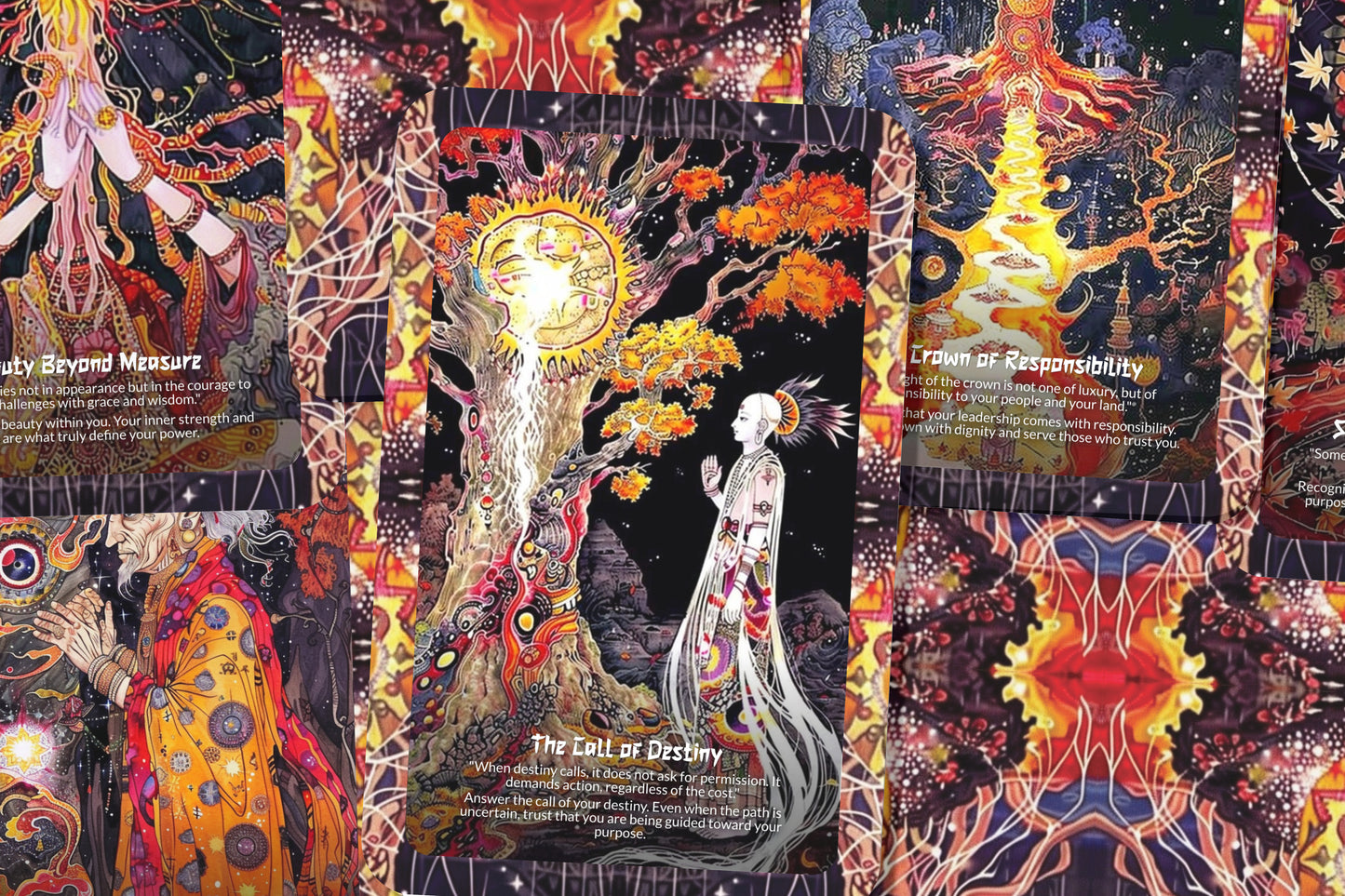 The Legend of Rani Padmini – A Warrior Queen Oracle Deck – 22 Oracle Cards – Flame of Rajasthan’s Honor