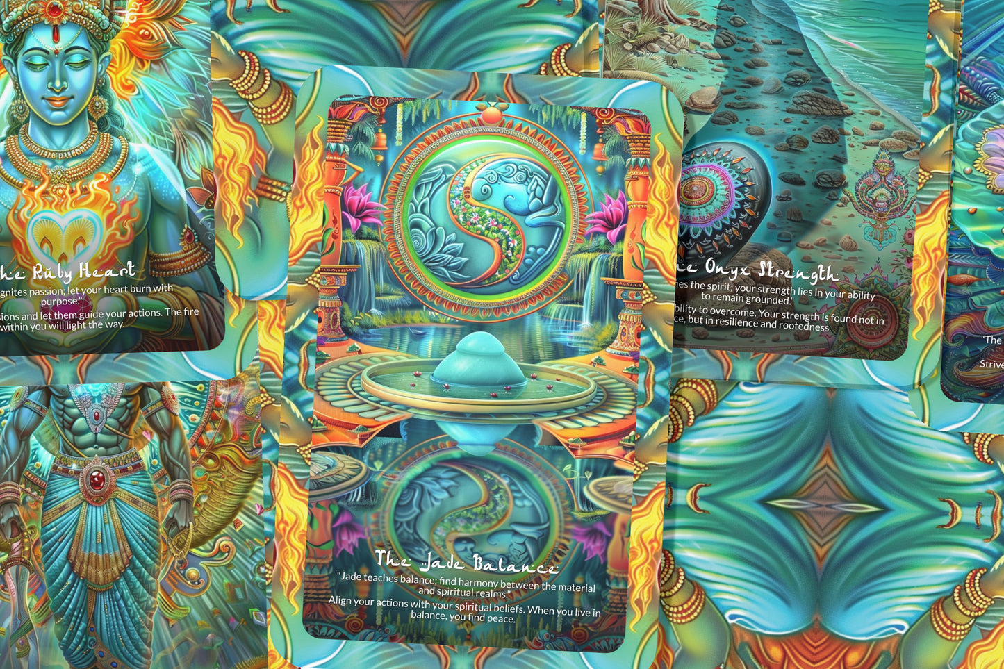 The Jewel of India – A Divine Beauty Oracle Deck – 22 Oracle Cards – Sacred Soul of Bharatvarsha