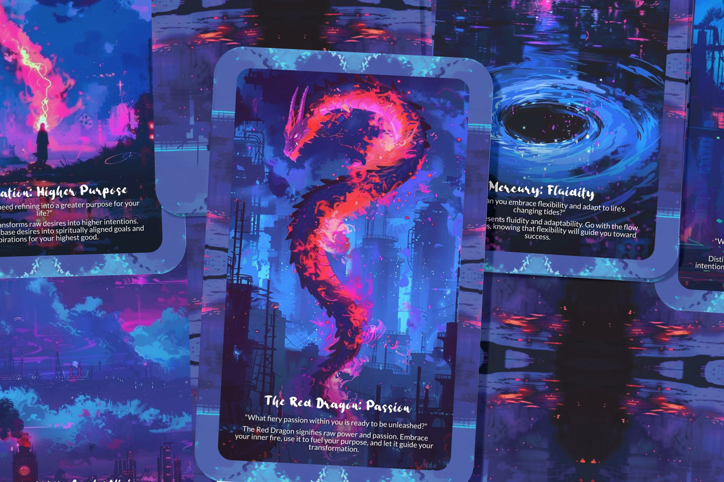 Alchemy of Transformation Oracle – Awaken Your Inner Alchemist – Spiritual Wisdom & Sacred Change 22-Card Deck