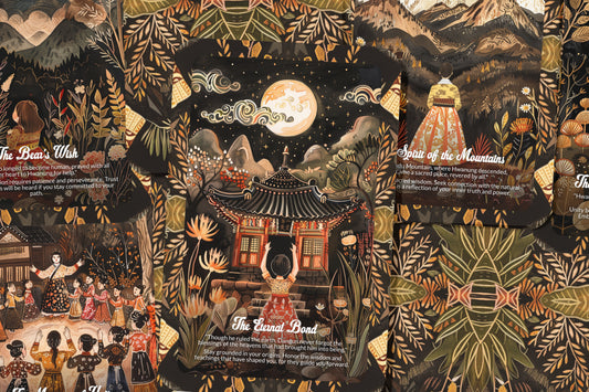 The Legend of Dangun (Founding Story of Korea) - 22 Oracle Cards - Embrace Unity, Legacy, and Creation
