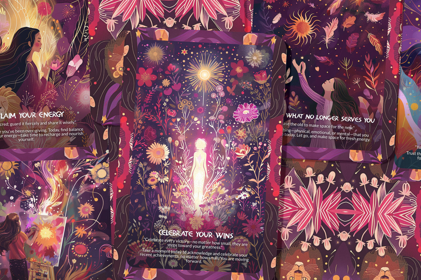 Empowered Woman Oracle – Embody Feminine Strength – Rise Into Your Power & Purpose 22-Card Deck