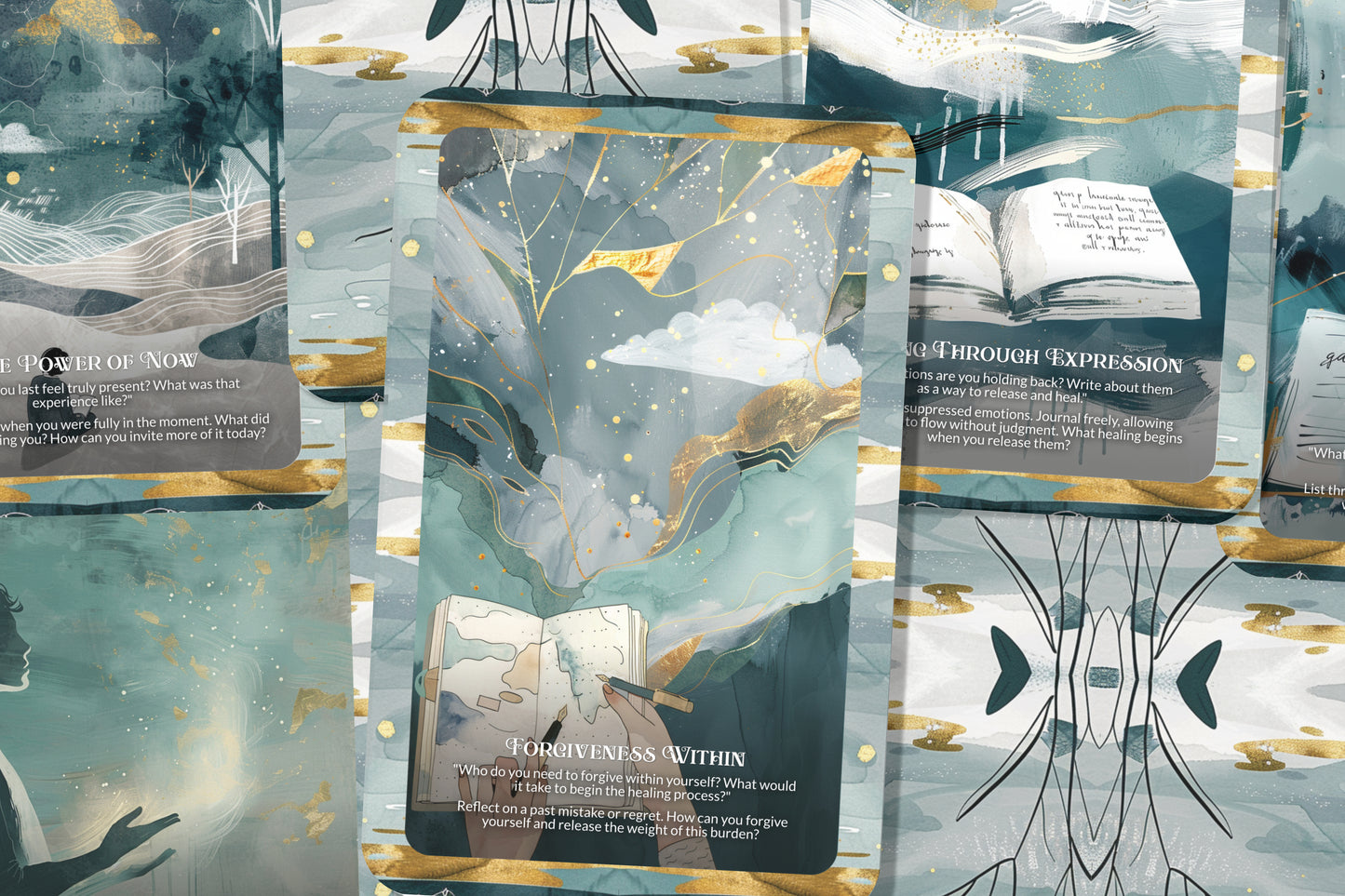 Deep Reflection & Journaling Prompts – Dive Into Self-Discovery – Guided Prompts for Inner Growth 22-Card Deck