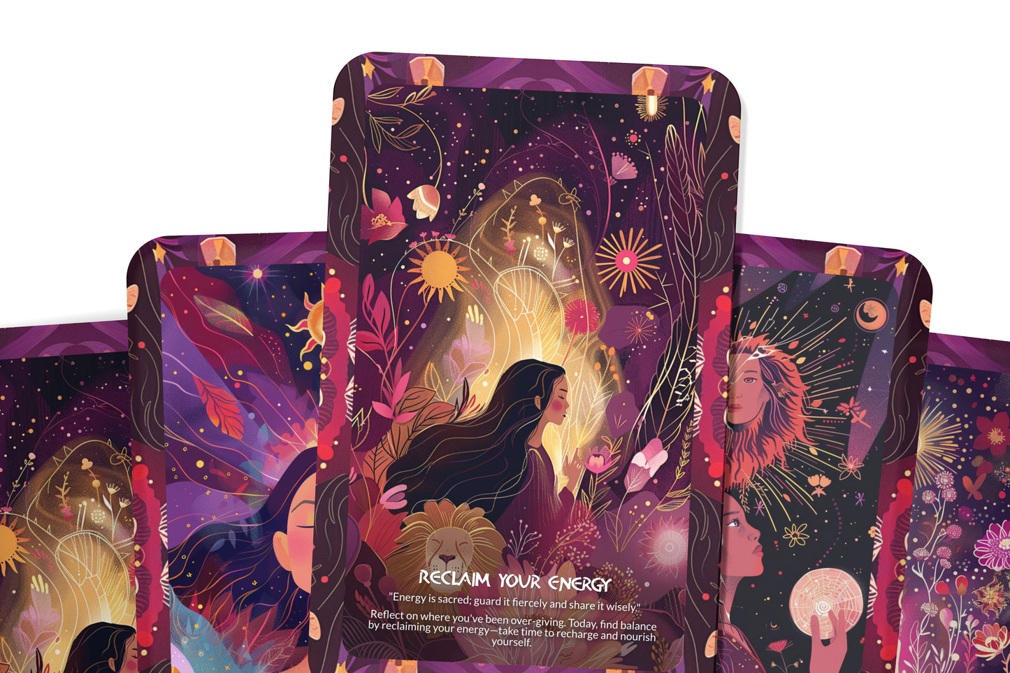 Empowered Woman Oracle – Embody Feminine Strength – Rise Into Your Power & Purpose 22-Card Deck