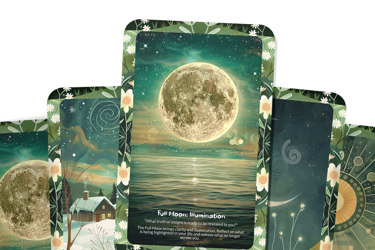 Cycles & Rhythms Insight Cards – Flow With Life’s Seasons – Align With Natural Energy Patterns 22-Card Deck