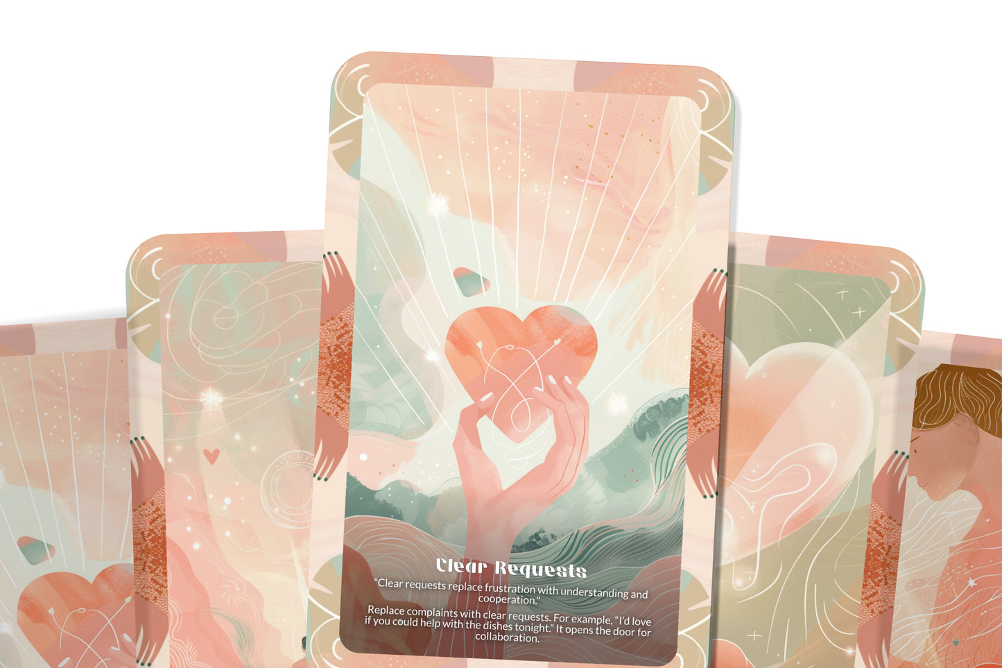 Heart-Centered Communication Cards – Speak From the Soul – Deep Listening & Loving Expression 22-Card Deck