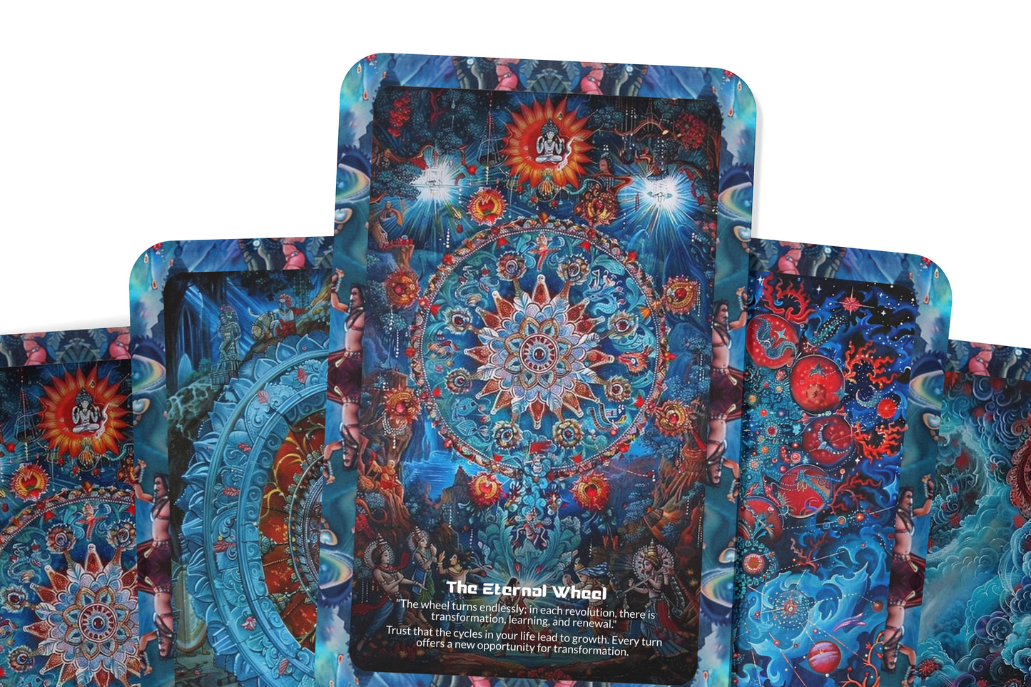 The Kalachakra Oracle – A Time Wheel Divination Deck – 22 Oracle Cards – Tantric Wisdom of the Cosmos