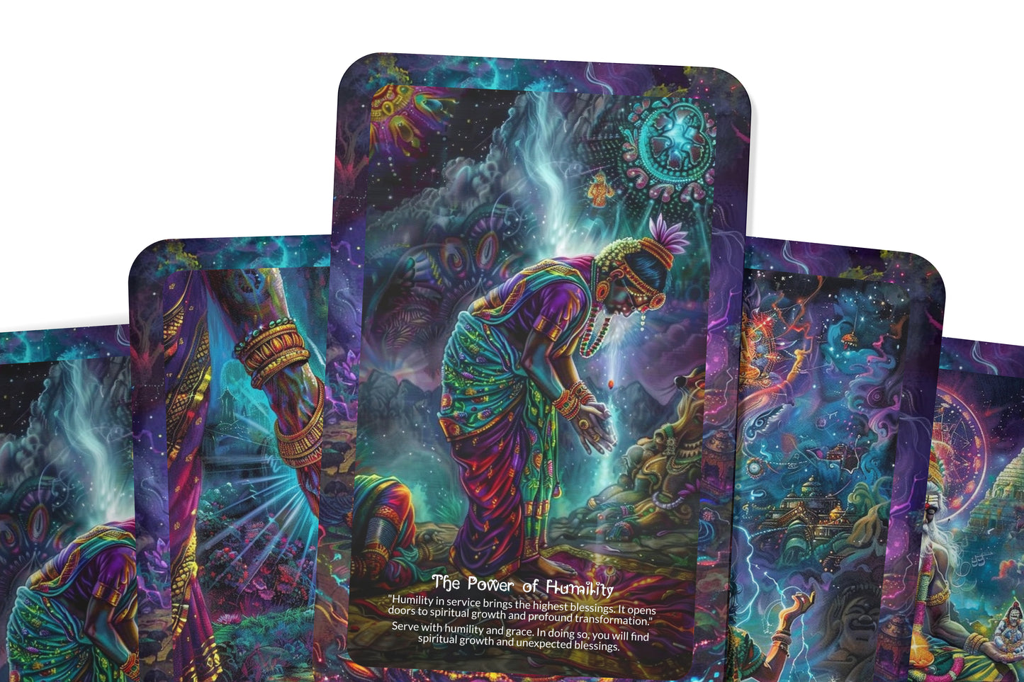 Path of Seva Selfless Service Oracle: Cultivate compassion and kindness with this 22-card deck, inspiring a life of purpose and meaning through selfless service.