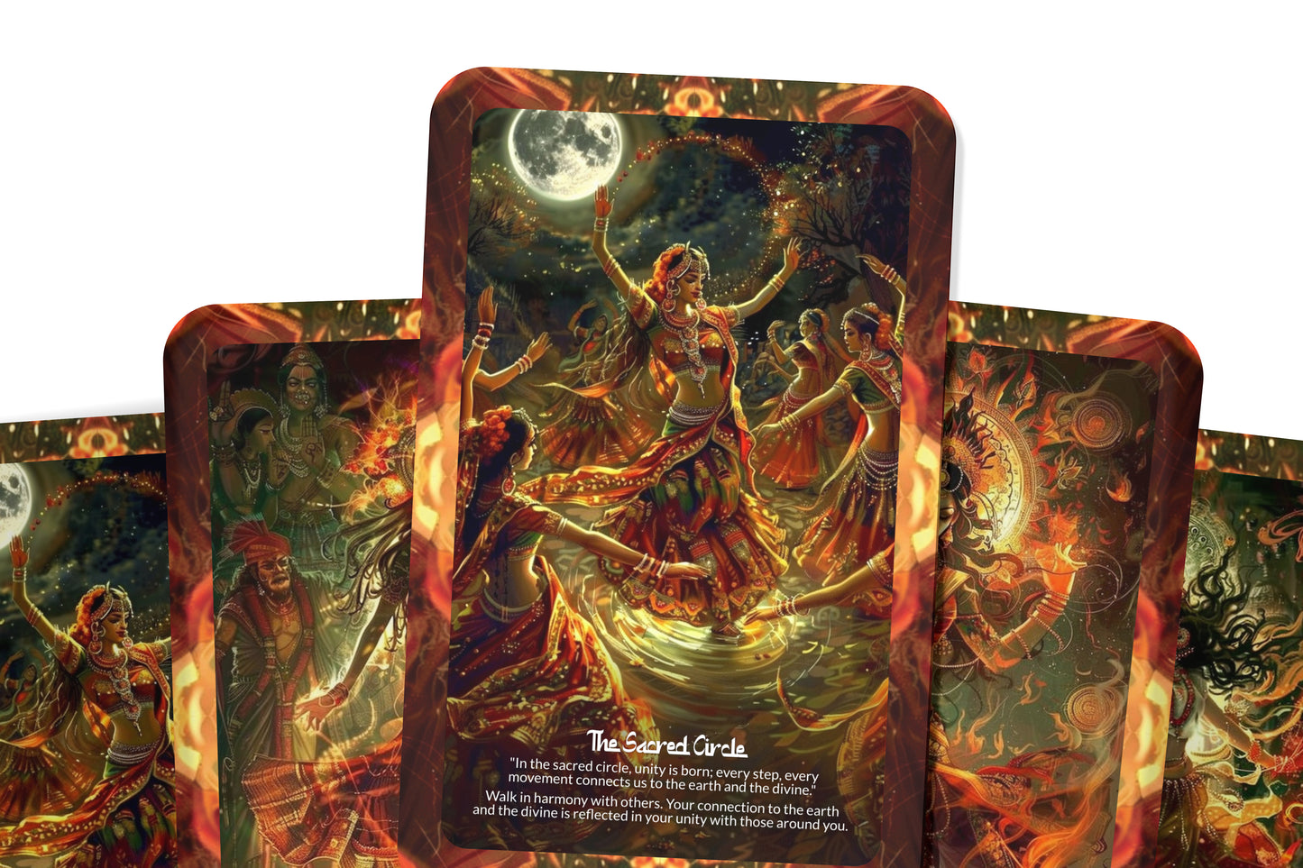 The Bhil Tribe’s Spirit Dancer Madhya Pradesh Oracle: Connect with the vibrant spirit of the Bhil tribe with this 22-card deck, inspiring creativity, self-expression, and cultural heritage.