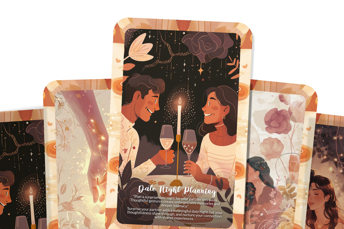 Couples Deepening Deck – Strengthen Your Relationship Bond – Intimacy, Trust & Growth 22-Card Deck