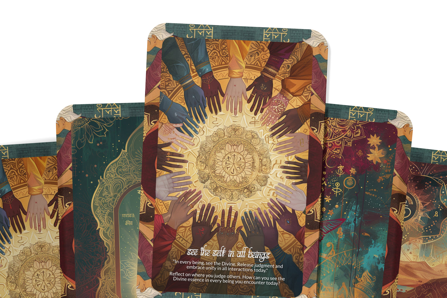 Bhagavad Gita Transformation Cards – Ancient Wisdom for Modern Souls – Divine Insight & Dharma 22-Card Deck