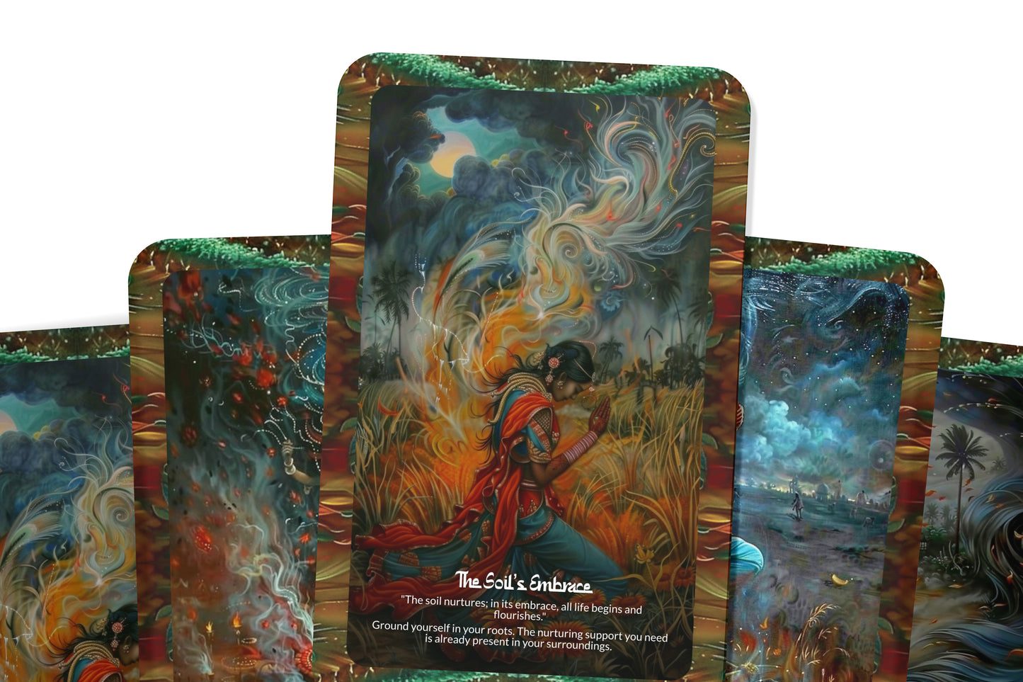 The Jhum Cultivation Ritual – A Sacred Land Oracle Deck – 22 Oracle Cards – Tribal Earth Wisdom of the Northeast