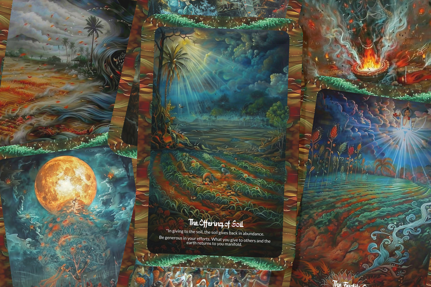 The Jhum Cultivation Ritual – A Sacred Land Oracle Deck – 22 Oracle Cards – Tribal Earth Wisdom of the Northeast