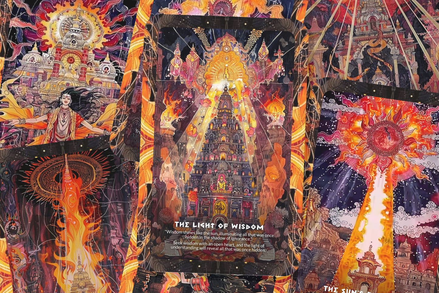 The Keeper of the Sun Temple – A Solar Spirit Oracle Deck – 22 Oracle Cards – Konark’s Divine Light