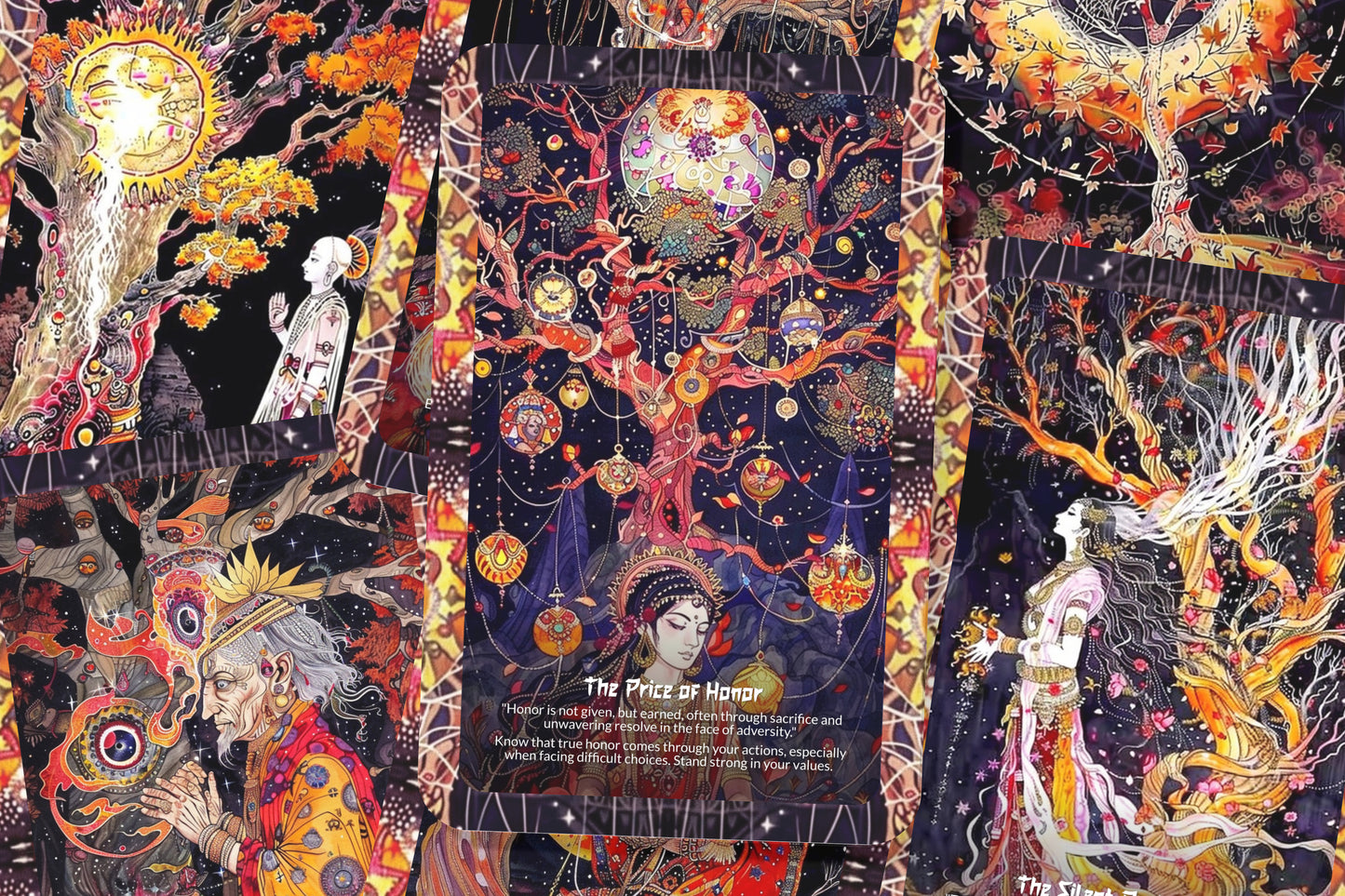 The Legend of Rani Padmini – A Warrior Queen Oracle Deck – 22 Oracle Cards – Flame of Rajasthan’s Honor