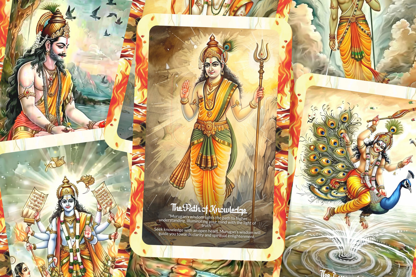 Sundara Murugan Oracle: Embark on a journey of spiritual growth and self-discovery with this 22-card deck, inspired by the divine wisdom of Sundara Murugan.