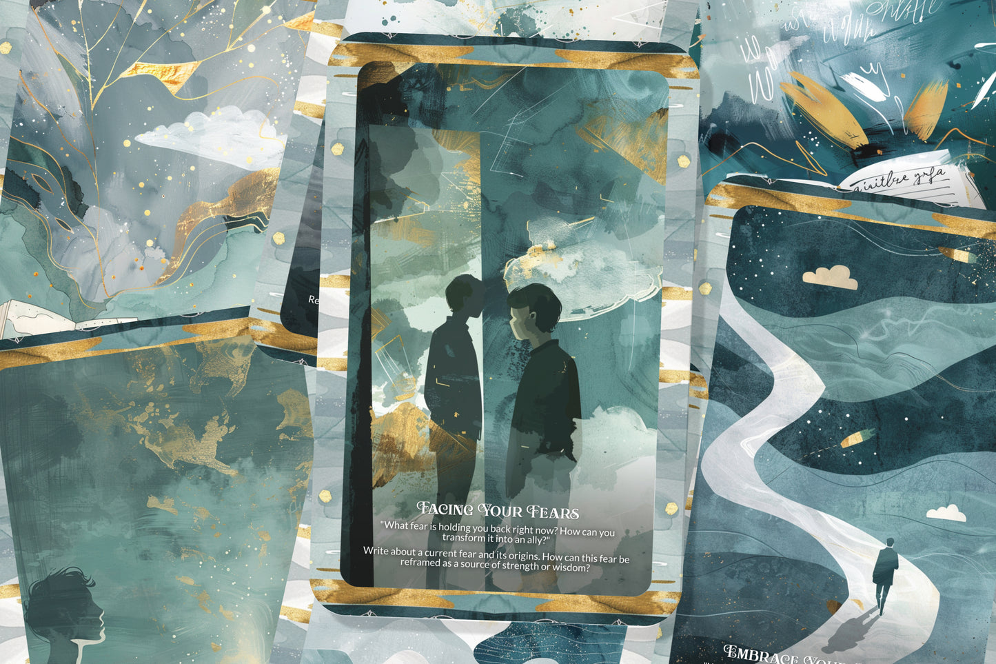 Deep Reflection & Journaling Prompts – Dive Into Self-Discovery – Guided Prompts for Inner Growth 22-Card Deck